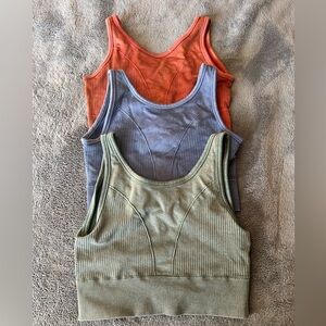 Lot of 3 - Pro-Fit Seamless Sports Crop / Bras